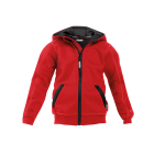 SWEATSHIRT WATSON KIDS 122/128 ROOD ZWART COPES80 (290gr)