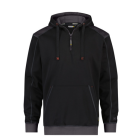 SWEATSHIRT HOODIE INDY ZWART/GRIJS   S COPES90 (340GR)